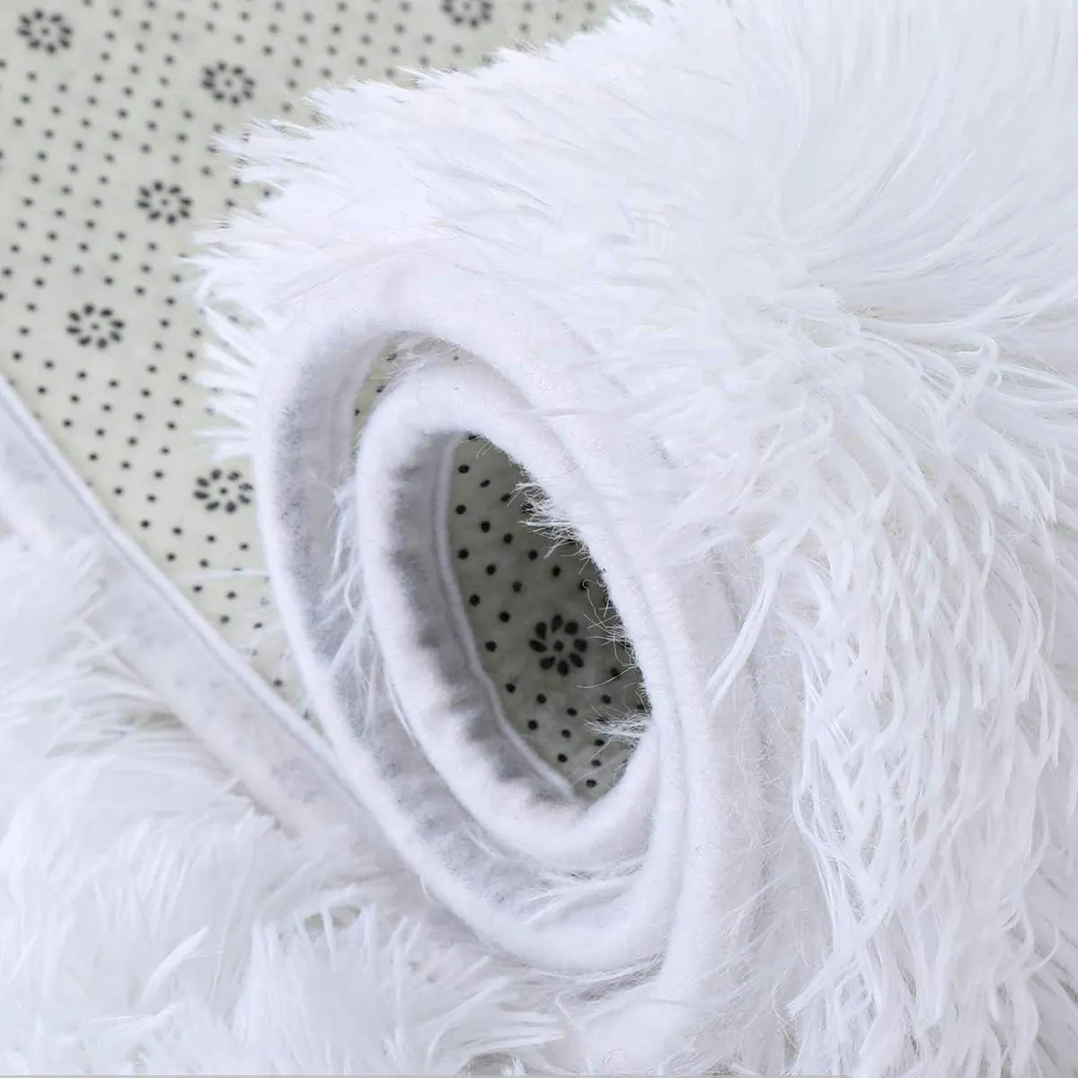 Tapete Felpudo 1,50 x 2,00 Sala Quarto Branco