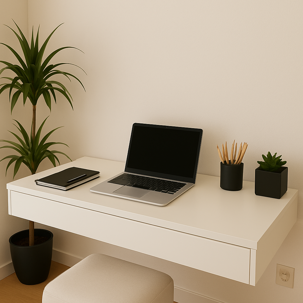 Penteadeira Com Gaveta 100CM Console Camarim Com Corrediças Metalicas