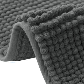 Tapete de Banheiro 40 x 60 Antiderrapante Microfibra Bolinha Macarrão Verde