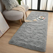 Tapete Passadeira 0,60 x 2,00 Felpudo Cinza