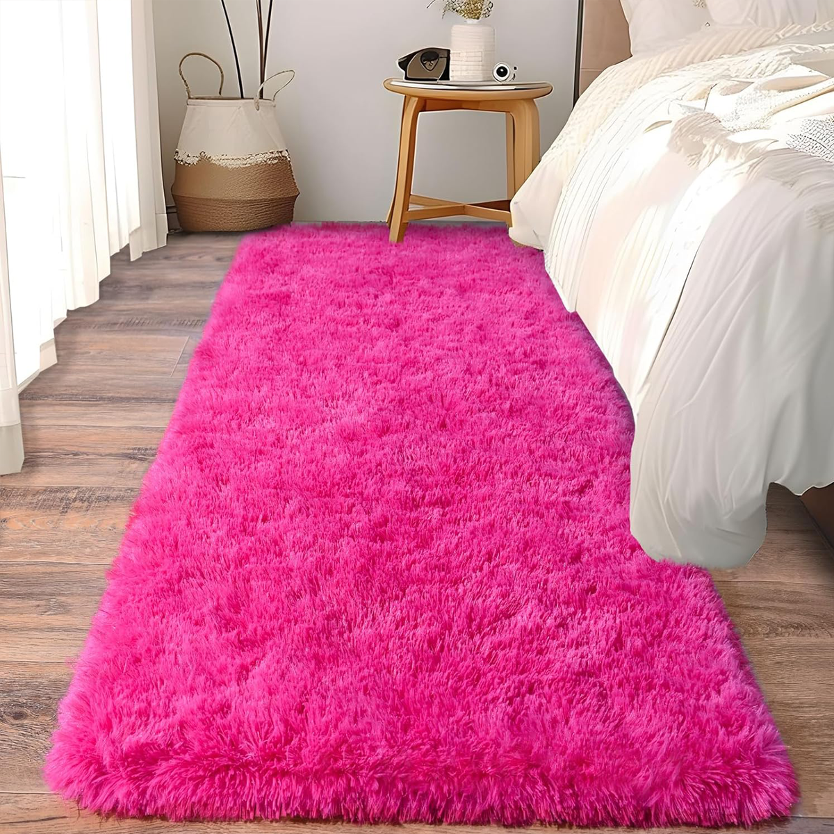 Tapete Passadeira 0,60 x 2,00 Felpudo Pink