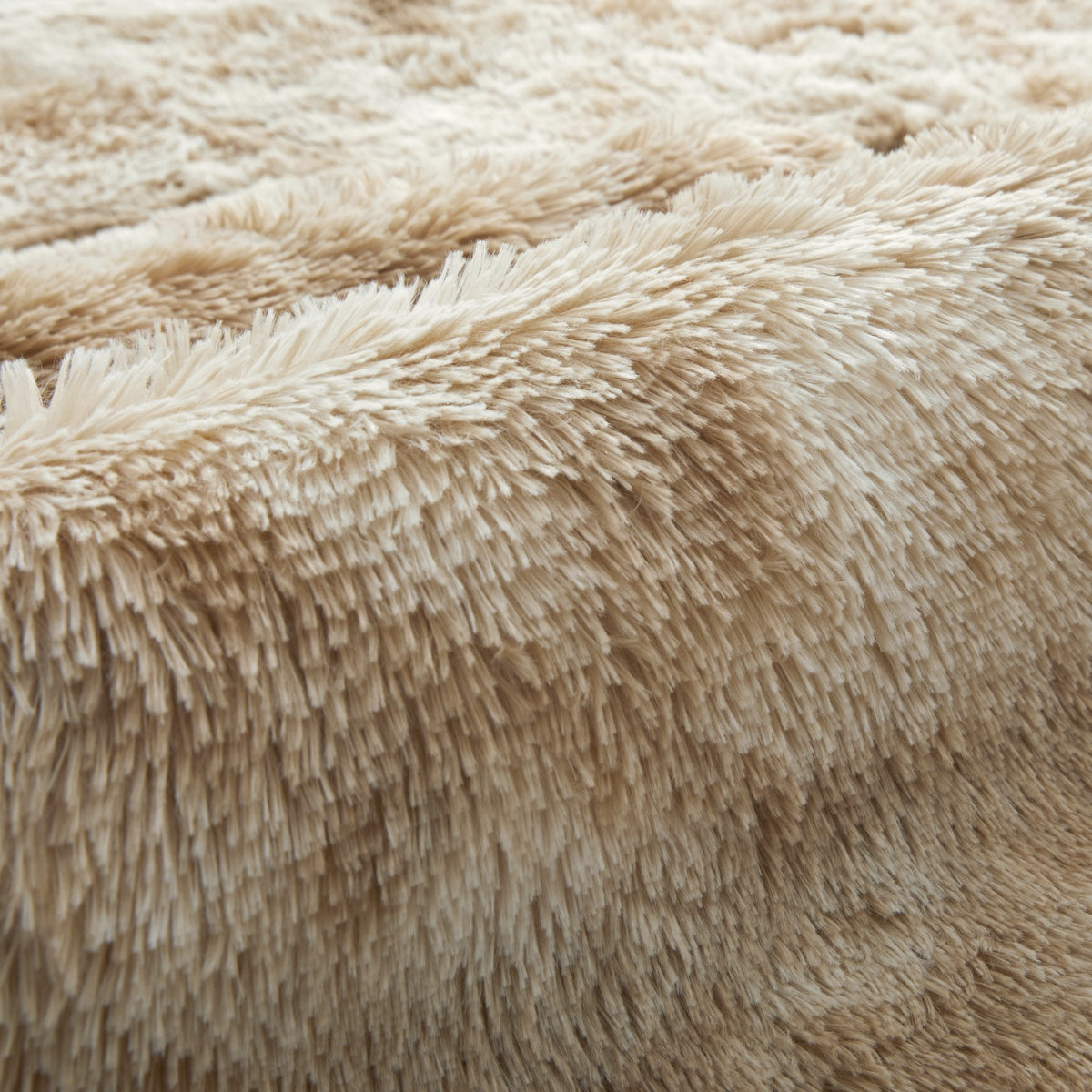 Tapete 4,00x2,00 Peludo Felpudo Sala E Quarto Cores Bege Mesclado