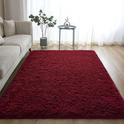 Tapete Felpudo 1,00 x 1,50 Sala Quarto Bordô