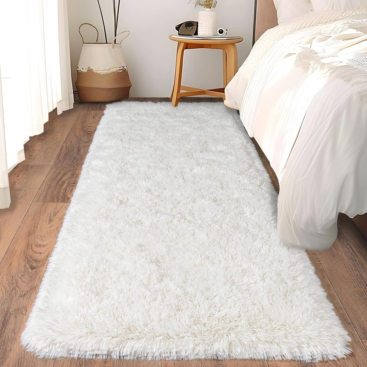 Tapete Passadeira 0,60 x 2,00 Felpudo Branco