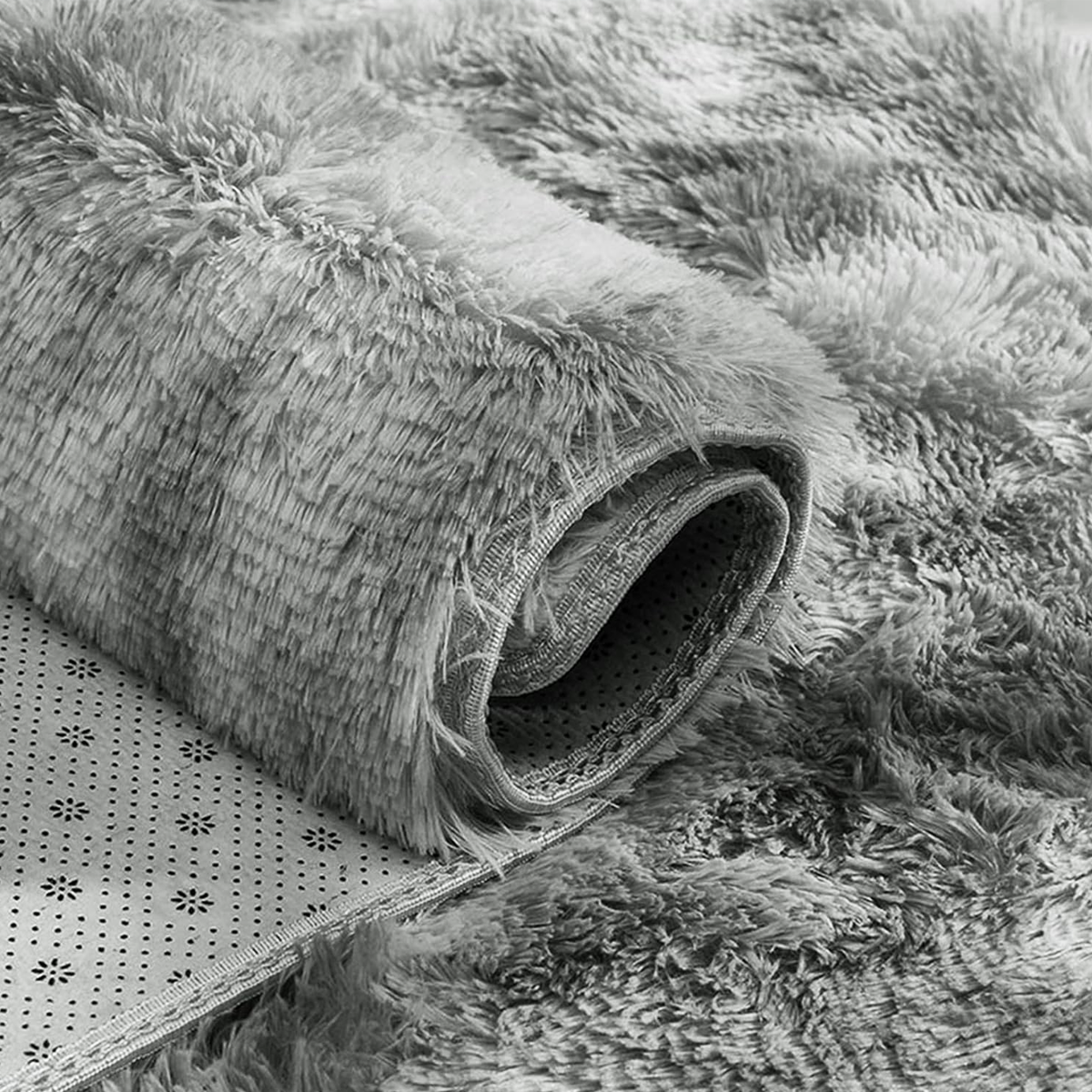 Tapete 4,00x2,00 Peludo Felpudo Sala E Quarto Cores Cinza Mesclado