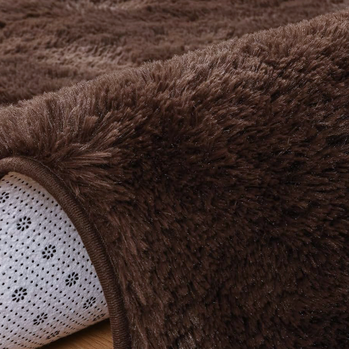 Tapete 4,00x2,00 Peludo Felpudo Sala E Quarto Cores Chocolate