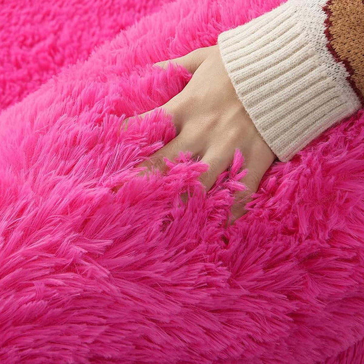 Tapete Felpudo 1,00 x 1,50 Sala Quarto Pink