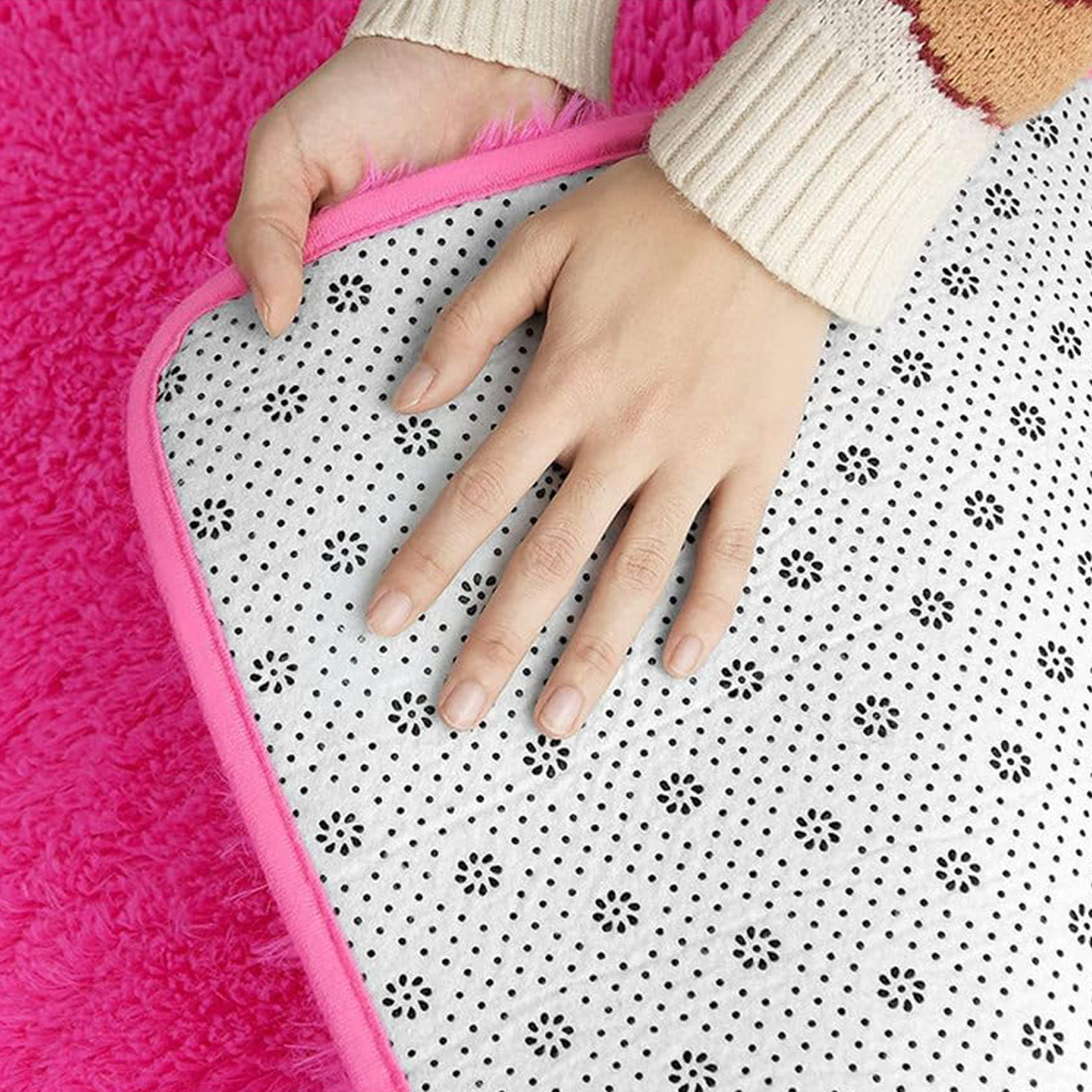 Tapete Felpudo 1,50 x 2,00 Sala Quarto Pink