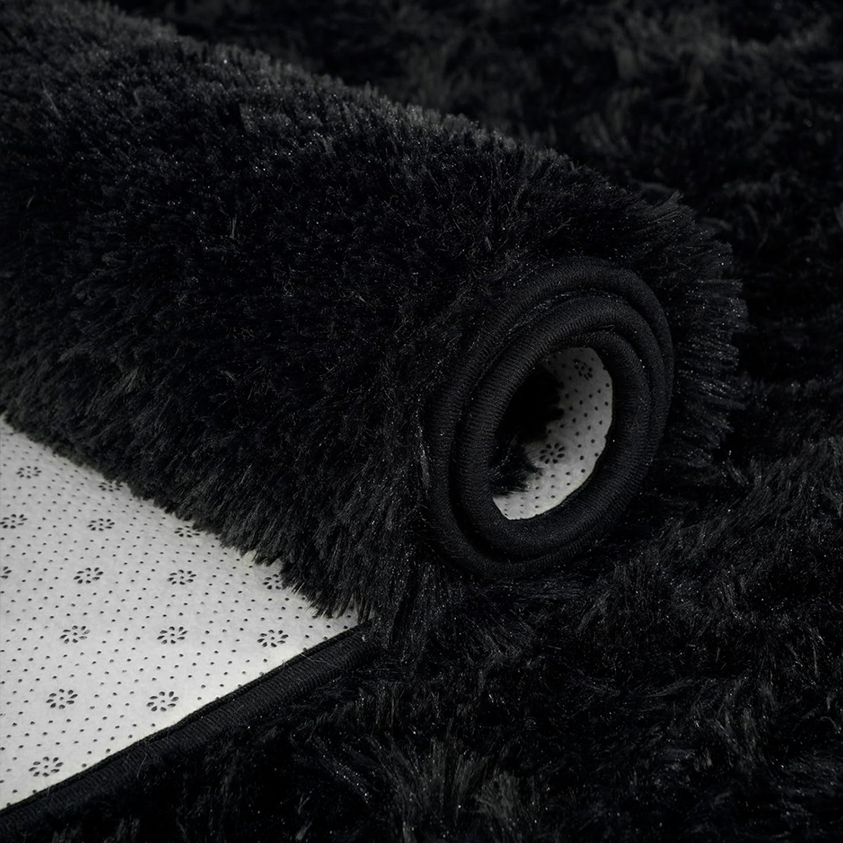 Tapete 4,00x2,00 Peludo Felpudo Sala E Quarto Cores Preto